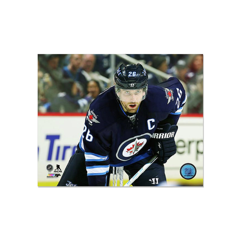 Chargez l&#39;image dans la visionneuse de la galerie, Blake Wheeler Winnipeg Jets Photo encadrée gravée – Gros plan
