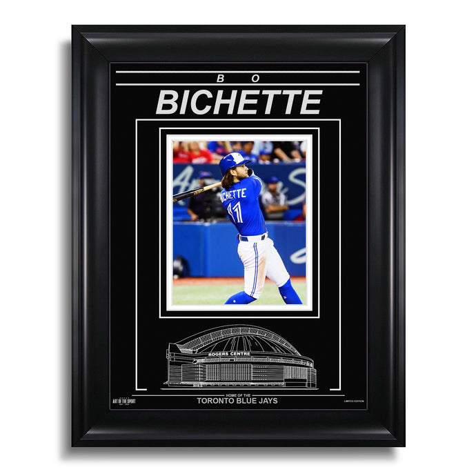 Bo Bichette Toronto Blue Jays Engraved Framed Photo - Action