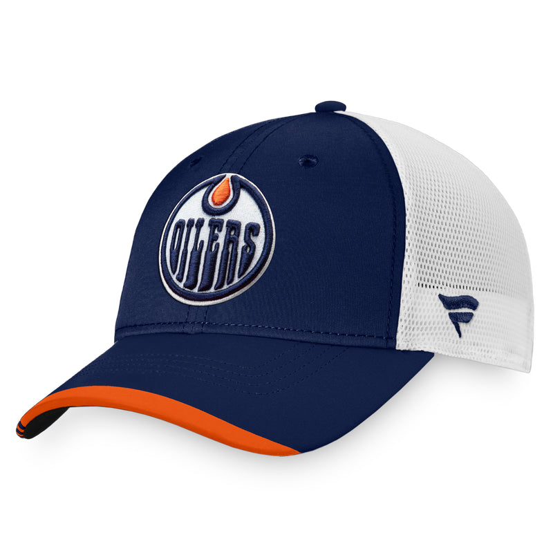 Chargez l&#39;image dans la visionneuse de la galerie, Casquette en maille réglable pour vestiaire des Oilers d&#39;Edmonton
