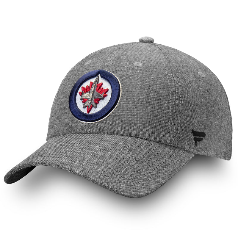 Chargez l&#39;image dans la visionneuse de la galerie, Casquette réglable fondamentale en chambray de la LNH des Jets de Winnipeg
