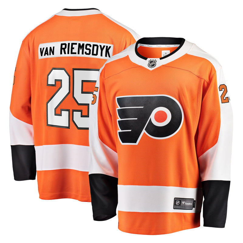 Chargez l&#39;image dans la visionneuse de la galerie, James van Riemsdyk Flyers de Philadelphie NHL Fanatics Breakaway Maillot Domicile
