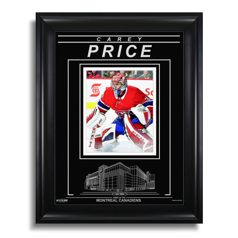 Load image into Gallery viewer, Carey Price Montreal Canadiens Engraved Framed Photo - Action
