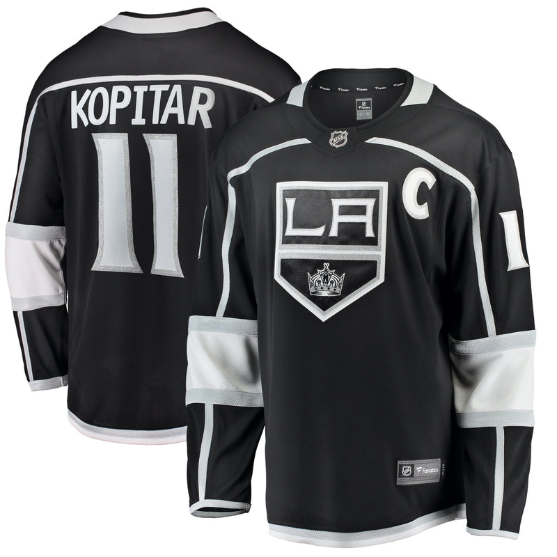 Chargez l&#39;image dans la visionneuse de la galerie, Anze Kopitar Los Angeles Kings NHL Fanatics Breakaway Maillot Domicile
