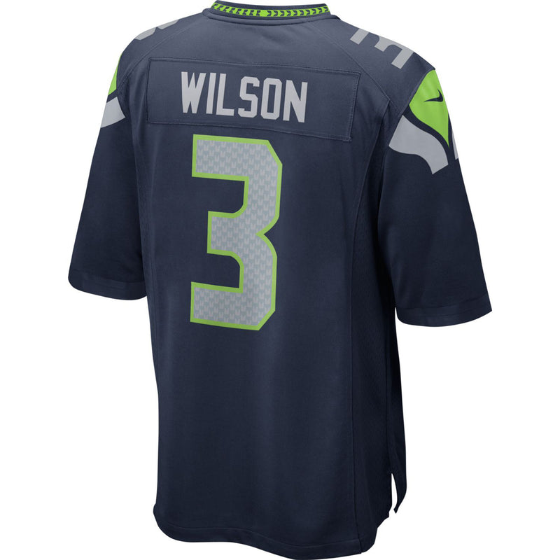 Chargez l&#39;image dans la visionneuse de la galerie, Maillot de l&#39;équipe de jeu Nike des Seattle Seahawks Russell Wilson pour jeunes
