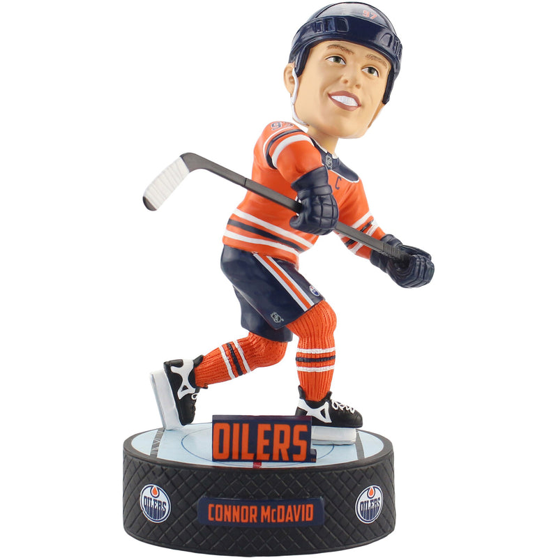 Load image into Gallery viewer, Connor McDavid Edmonton Oilers NHL Baller Player Bobblehead
