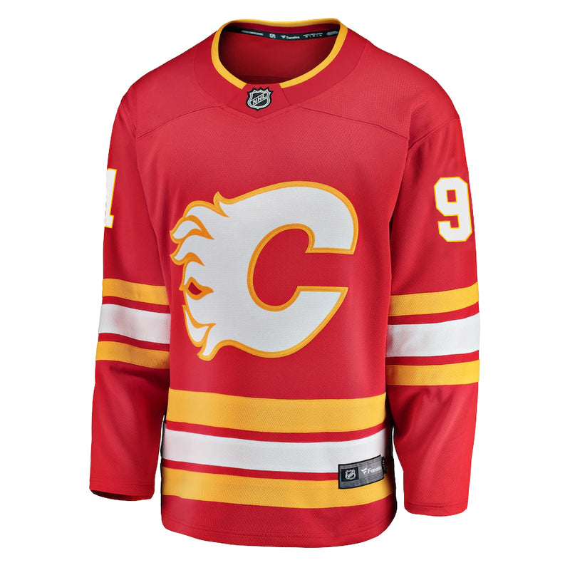 Chargez l&#39;image dans la visionneuse de la galerie, Calle Jarnkrok Calgary Flames NHL Fanatics Breakaway Maillot Domicile
