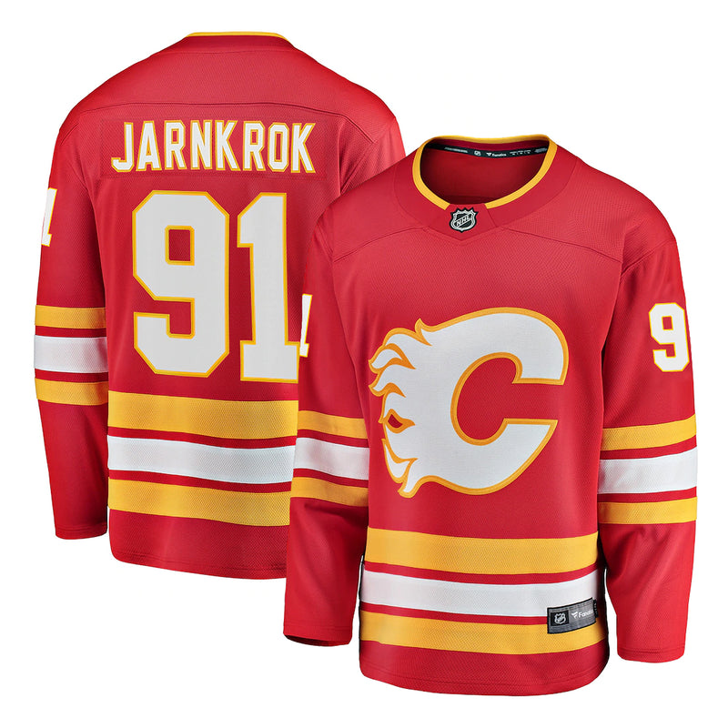 Load image into Gallery viewer, Calle Jarnkrok Calgary Flames NHL Fanatics Breakaway Home Jersey

