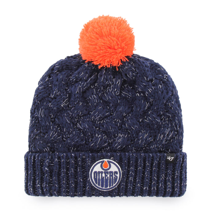 Tuque en tricot à revers Fiona des Oilers d'Edmonton de la LNH pour femmes