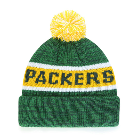 Youth Green Bay Packers NFL Tadpole Cuff Knit Toque