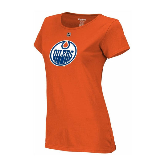 T-shirt avec nom et numéro des Oilers d'Edmonton Connor McDavid pour femmes
