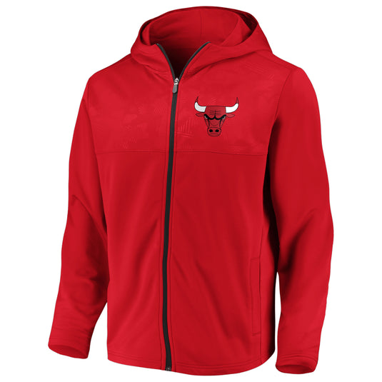 Chicago Bulls NBA Defender Mission Primary Full Zip Hoodie