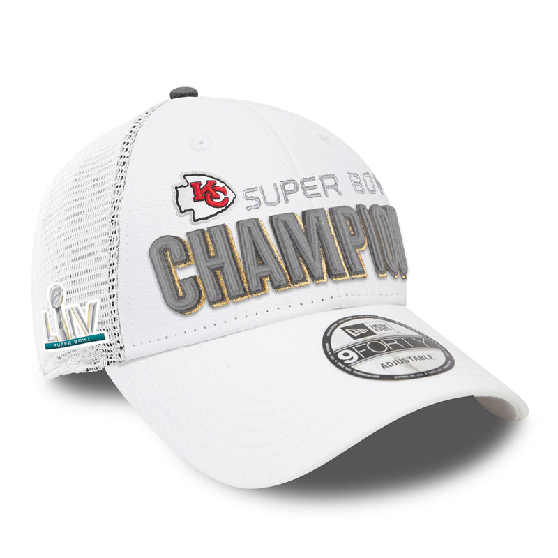 Load image into Gallery viewer, Kansas City Chiefs 2019 NFL Super Bowl LIV Champions Locker Room 9FORTY Cap

