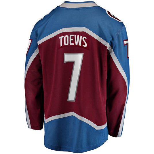 Devon Toews Colorado Avalanche NHL Fanatics Breakaway Home Jersey