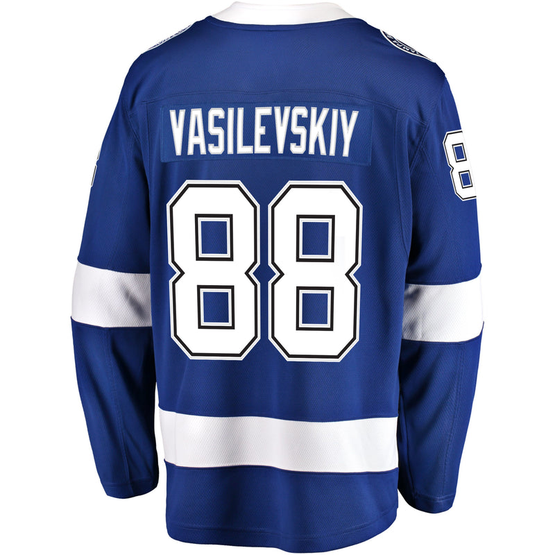 Chargez l&#39;image dans la visionneuse de la galerie, Andrei Vasilevskiy Tampa Bay Lightning NHL Fanatics Breakaway Maillot Domicile
