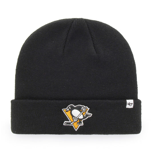 Bonnet en tricot à revers surélevé LNH des Penguins de Pittsburgh