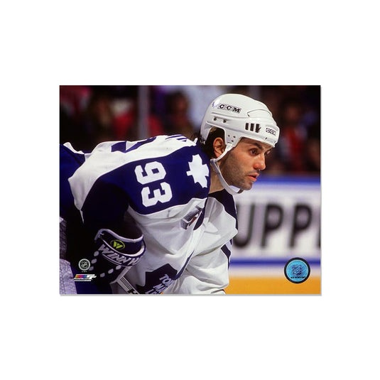 Photo encadrée gravée des Maple Leafs de Toronto Doug Gilmour - Gros plan