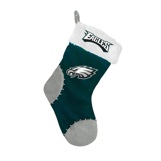 Bas de Noël en peluche cousu NFL des Eagles de Philadelphie