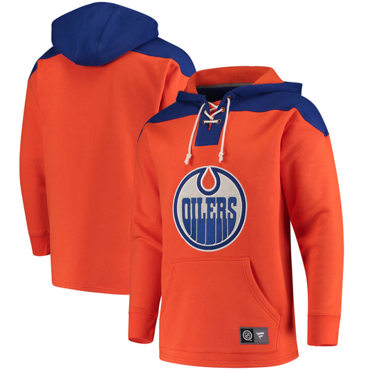 Edmonton Oilers NHL Breakaway Color Block Hoodie