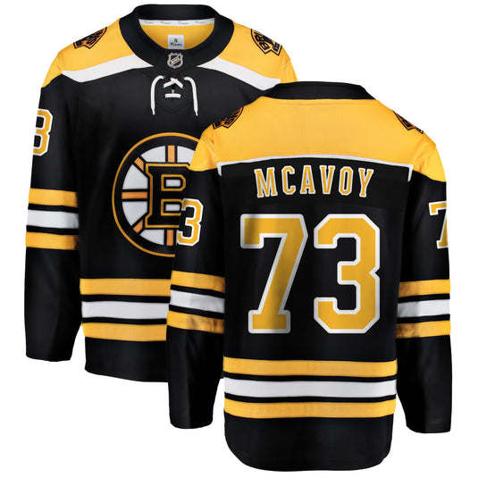 Maillot Domicile Breakaway des Fanatics de la LNH des Bruins de Boston de Charlie McAvoy