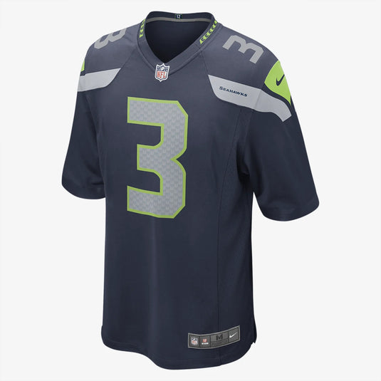 Maillot de l'équipe de jeu Nike des Seattle Seahawks Russell Wilson pour jeunes