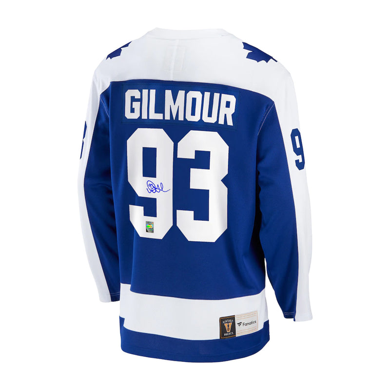 Chargez l&#39;image dans la visionneuse de la galerie, Doug Gilmour a signé le maillot vintage des Maple Leafs de Toronto
