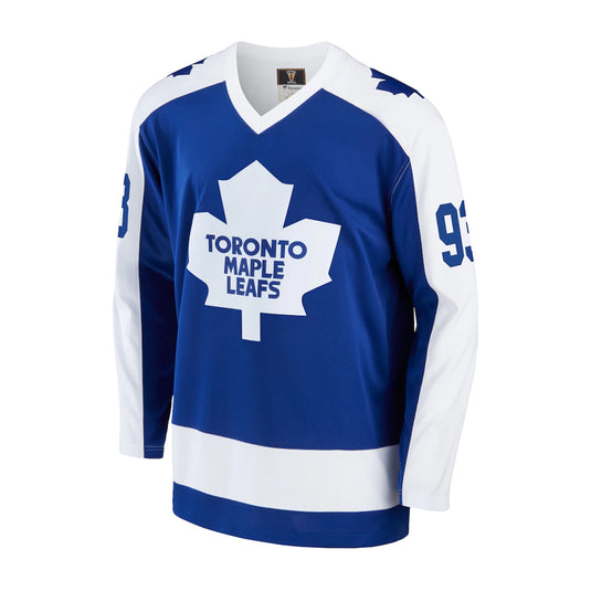 Doug Gilmour a signé le maillot vintage des Maple Leafs de Toronto