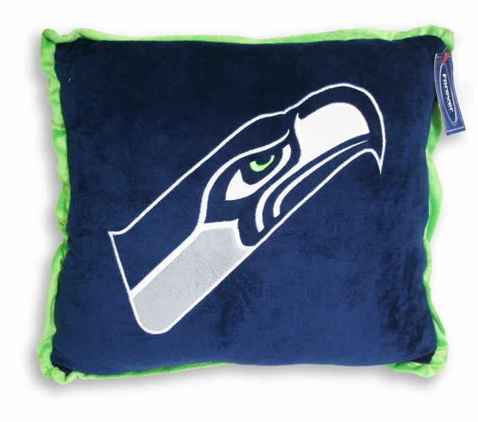 Coussin à bordure contrastée Seattle Seahawks