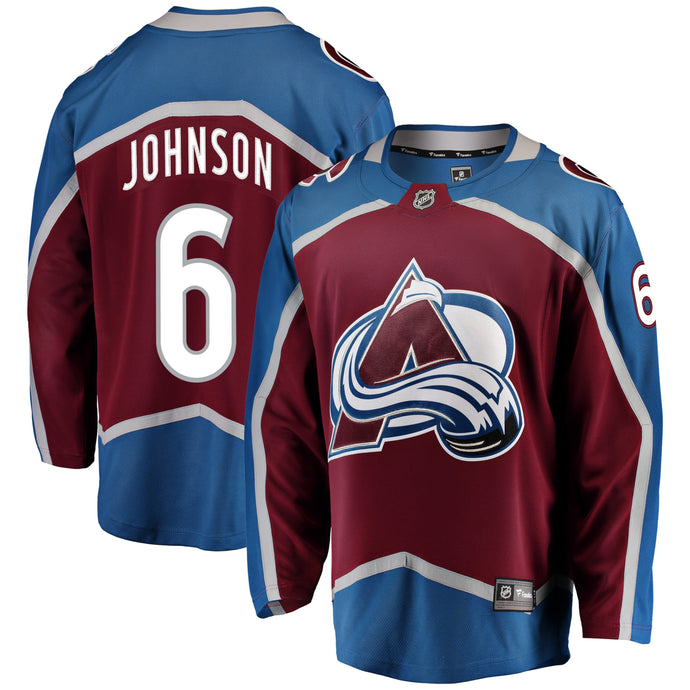 Erik Johnson Colorado Avalanche NHL Fanatics Breakaway Maillot Domicile