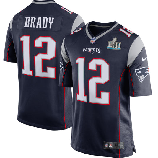 Maillot de l'équipe de match Nike des New England Patriots Tom Brady pour jeunes