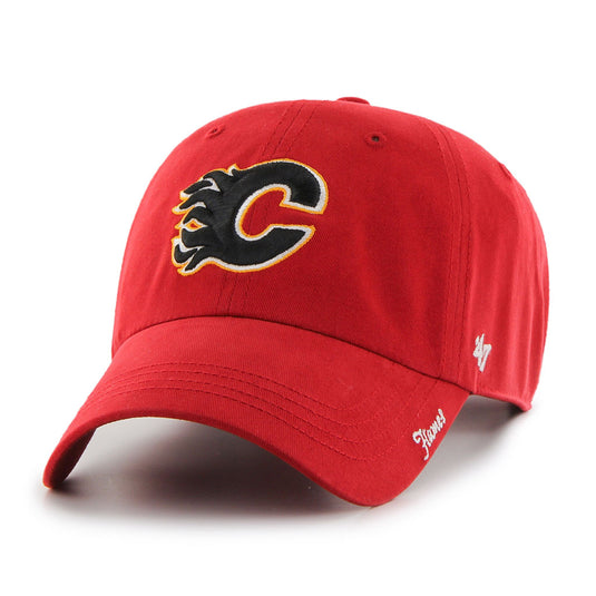 Casquette de nettoyage couleur équipe NHL Miata 47 des Flames de Calgary pour femmes