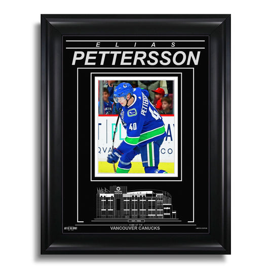 Elias Pettersson Vancouver Canucks Engraved Framed Photo - Action Flex