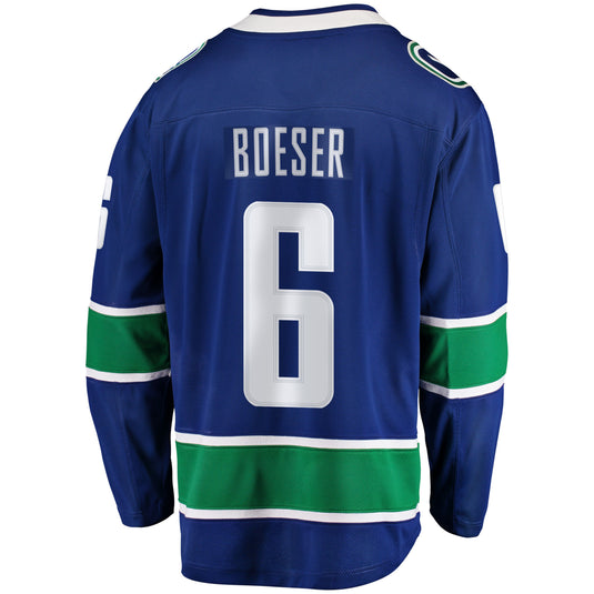 Brock Boeser Vancouver Canucks NHL Fanatics Breakaway Maillot Domicile