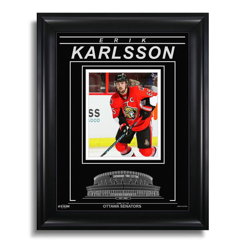 Load image into Gallery viewer, Erik Karlsson Ottawa Senators Engraved Framed Photo - Action

