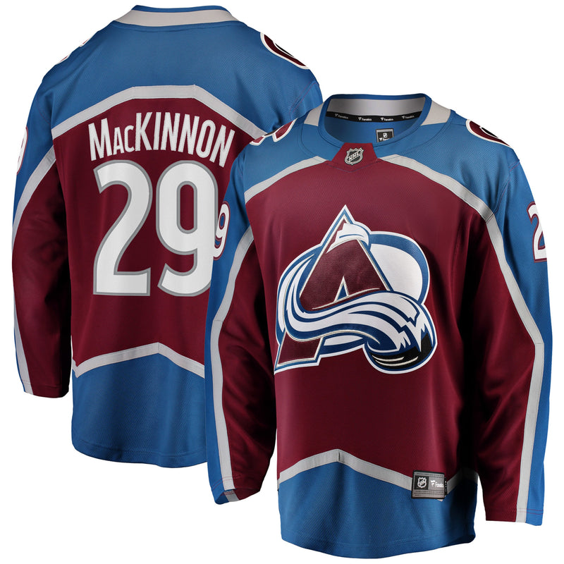 Chargez l&#39;image dans la visionneuse de la galerie, Nathan MacKinnon Colorado Avalanche NHL Fanatics Breakaway Maillot Domicile
