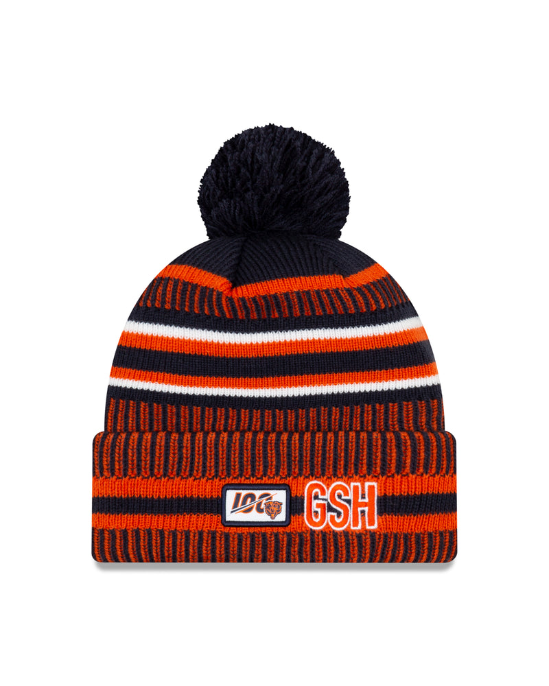 Chargez l&#39;image dans la visionneuse de la galerie, Chicago Bears NFL New Era Sideline Home Tuque officielle en tricot à revers
