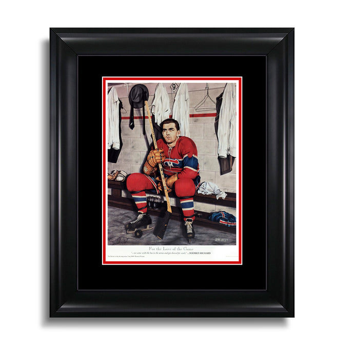 Pour l'amour du jeu – Maurice Richard Canadiens de Montréal Impression série Légendes 8 x 10