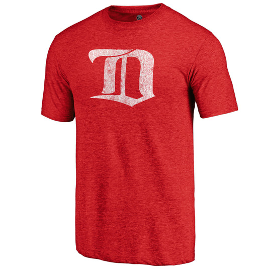 Detroit Red Wings NHL Distressed Vintage Primary Tri-Blend Tee