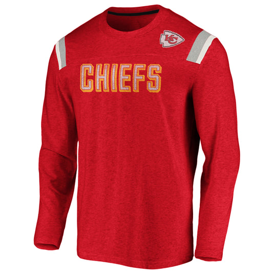 Kansas City Chiefs NFL Fanatics Vintage Slub Manches Longues