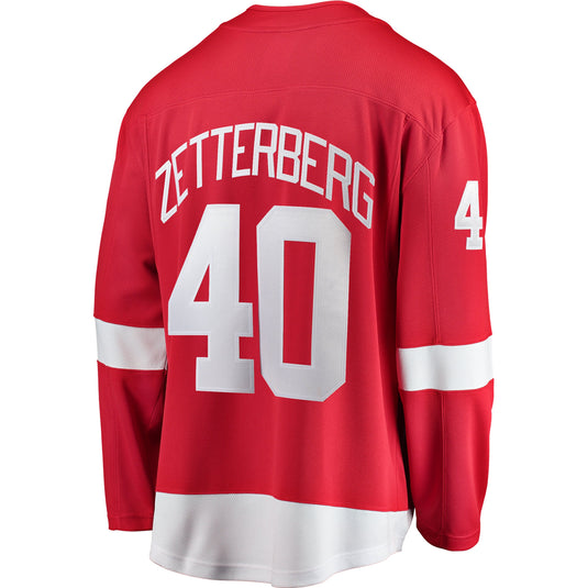 Henrik Zetterberg Detroit Red Wings NHL Fanatics Breakaway Maillot Domicile