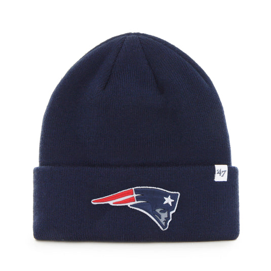 New England Patriots NFL Raised Cuffed Knit Beanie