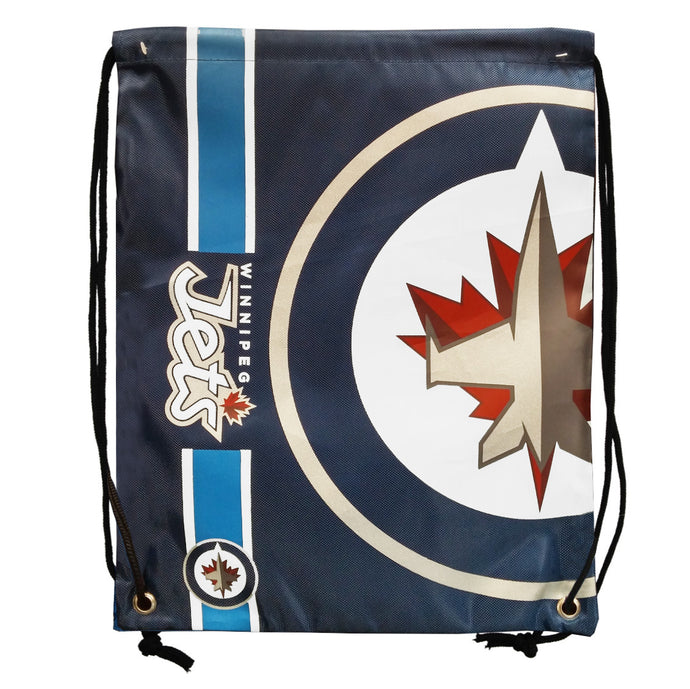 Winnipeg Jets NHL Big Logo Drawstring Bag