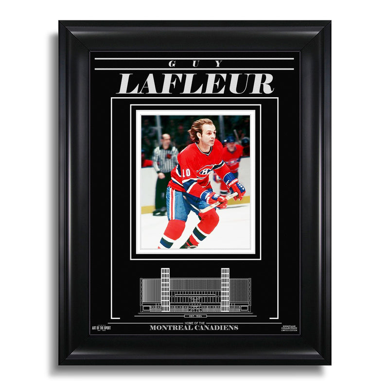 Load image into Gallery viewer, Guy Lafleur Montreal Canadiens Engraved Framed Photo - Action
