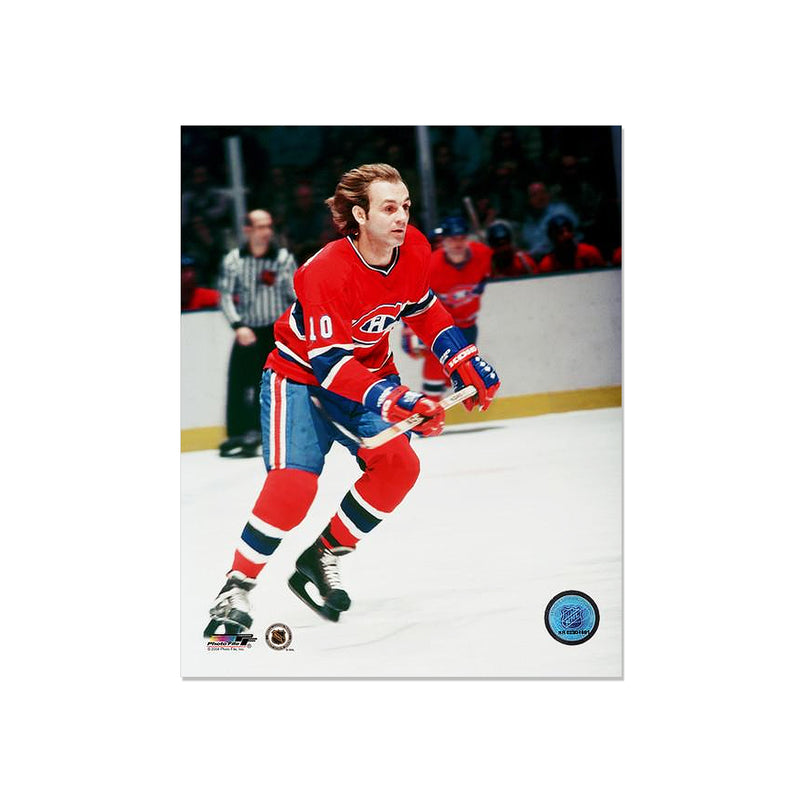 Chargez l&#39;image dans la visionneuse de la galerie, Guy Lafleur Canadiens de Montréal Photo encadrée gravée - Action
