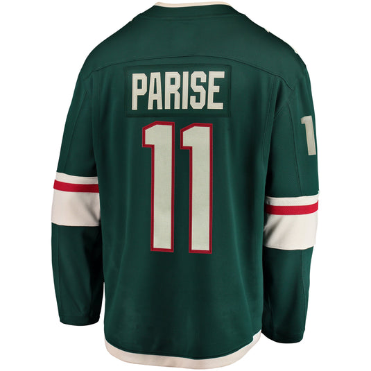 Zach Parise Minnesota Wild NHL Fanatics Breakaway Home Jersey