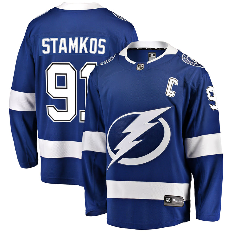 Chargez l&#39;image dans la visionneuse de la galerie, Steven Stamkos Tampa Bay Lightning NHL Fanatics Breakaway Maillot Domicile
