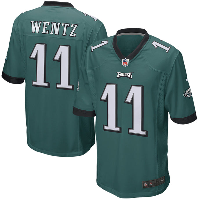 Maillot de l'équipe de match Nike des Eagles de Philadelphie Carson Wentz pour jeunes