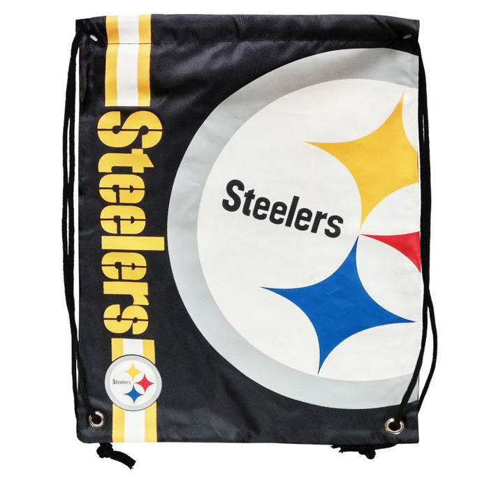 Sac à cordon avec grand logo des Steelers de Pittsburgh