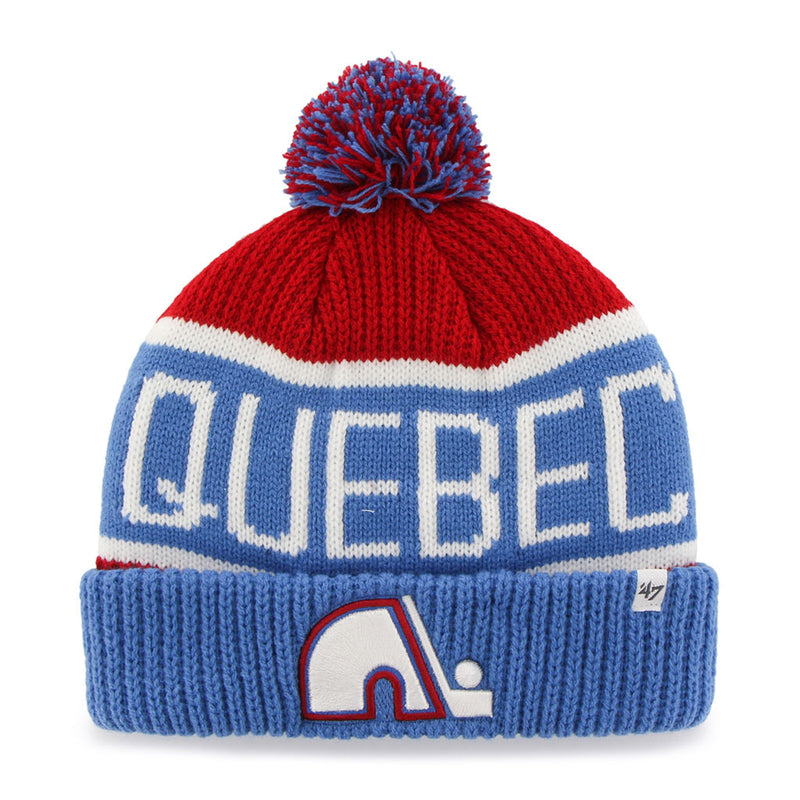 Chargez l&#39;image dans la visionneuse de la galerie, Tuque en tricot à revers City Nordiques de Québec de la LNH
