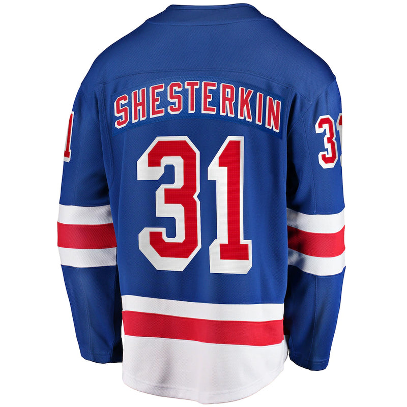 Load image into Gallery viewer, Igor Shesterkin New York Rangers NHL Fanatics Breakaway Home Jersey
