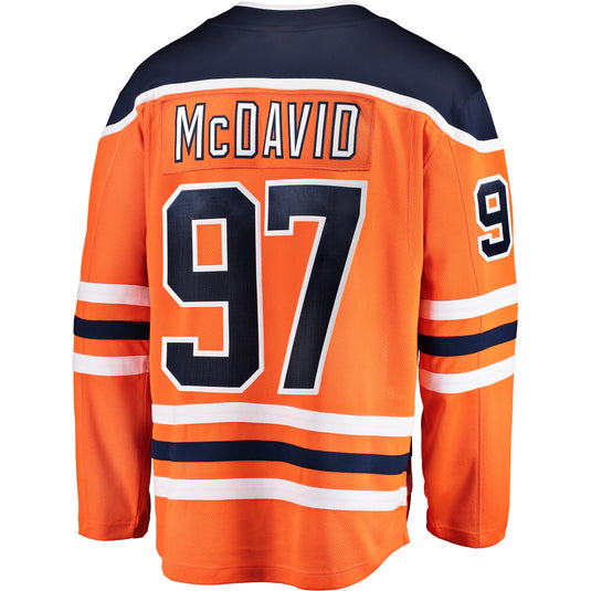 Connor McDavid Edmonton Oilers NHL Fanatics Breakaway Home Jersey